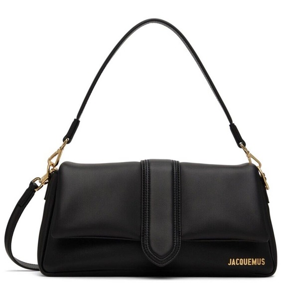 Jacquemus Handbags - ❌❌SOLD! JACQUEMUS BLACK LEATHER LARGE LAMBSKIN BAMBIMOU SHOULDER BAG PURSE NWT!
